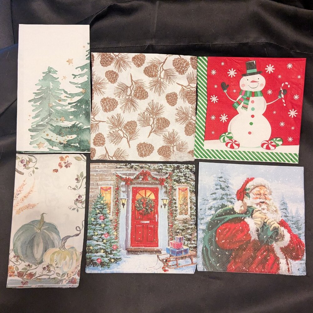 18 Napkins for decopauge, journaling, scrapbooking